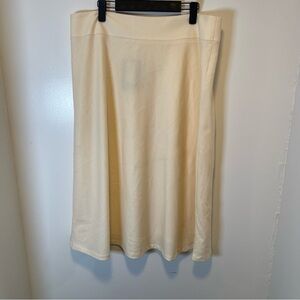 Talbots‎ petites cream mid length skirt women's size 16P NWT